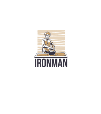 Ironman Vasaló Ember minta szürke pólón