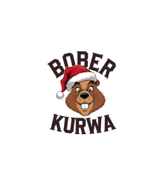 Bober Kurwa Fej Karácsony - Vicces meme póló minta fehér pólón