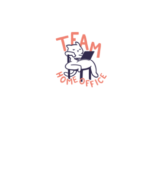 Team Home Office minta fehér pólón