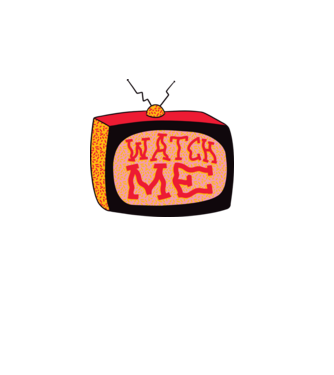Watch Me TV minta fehér pólón