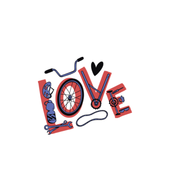 Bringa Love minta fehér pólón