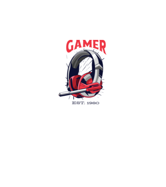 Gamer született 1980 minta fehér pólón