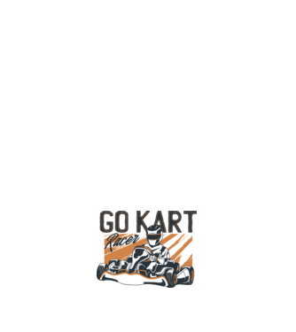 Gokart Versenyző minta fehér pólón