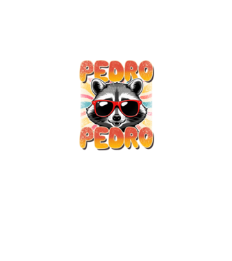 Pedro Pedro Groovy Retro minta fekete pólón