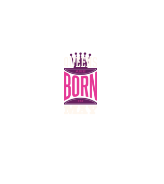Queens are born in May minta fekete pólón