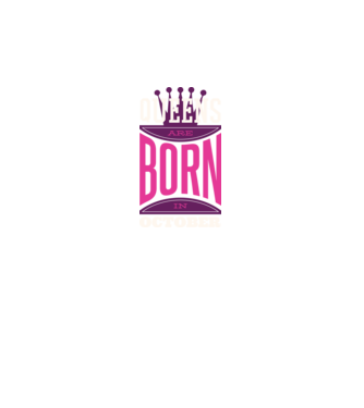 Queens are born in October minta fekete pólón