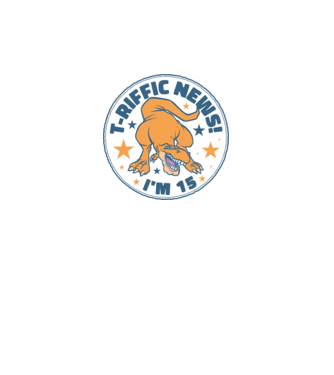 T-rex Terrific news i'm 15 minta türkiz pólón