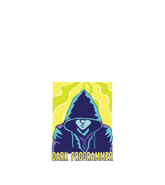 Dark Programmer minta fekete pólón