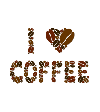 I Love Coffee minta fehér pólón