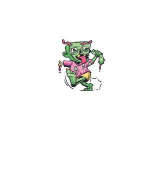 Zombi minta fehér pólón