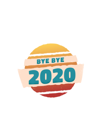 Bye Bye 2020 minta almazöld pólón