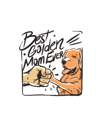 Retriever mom minta fehér pólón