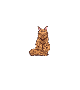 Maine Coon Cica minta zöld pólón