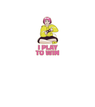 Anime Gamer Lány minta lila pólón