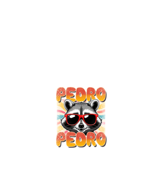Pedro Pedro Groovy Retro minta fehér pólón