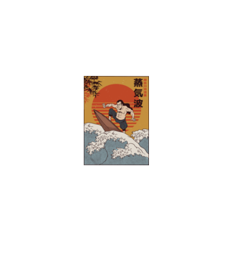 Samurai Surf minta fekete pólón