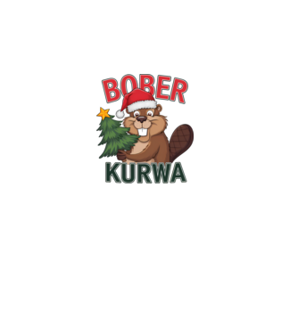 Bober Kurwa Karácsony - Vicces Meme póló minta dusty pink pólón