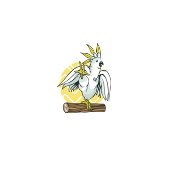 Parti állat minta szürke pólón