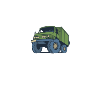 Unimog minta fehér pólón