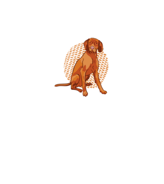 Vizsla minta fekete pólón