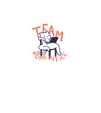Team Home Office minta fehér pólón
