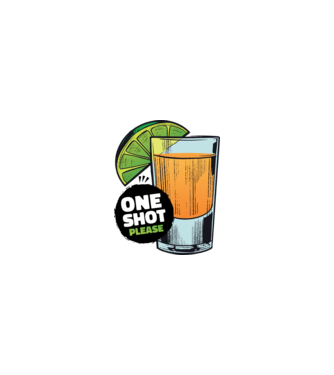 Tequila shot minta homokszín pólón