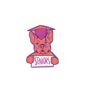 Bulldog minta fehér pólón