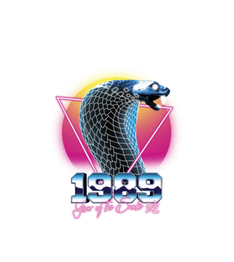 1989 a Kígyó éve - Kínai Horoszkóp minta fehér pólón