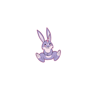 Bunnycorn minta szürke pólón