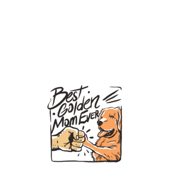 Retriever mom minta homokszín pólón