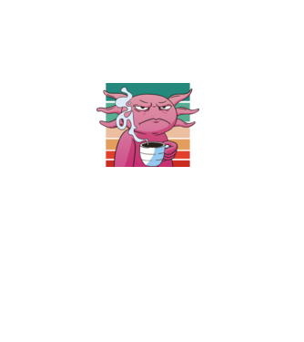 Mérges Axolotl minta fekete pólón