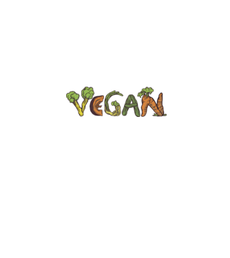 Vegán Zöldség felirat minta türkiz pólón