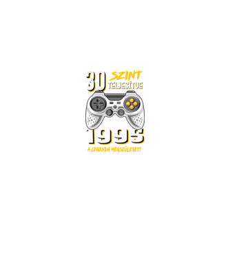 GAMER szint teljesítve 30. 1995 minta fekete pólón
