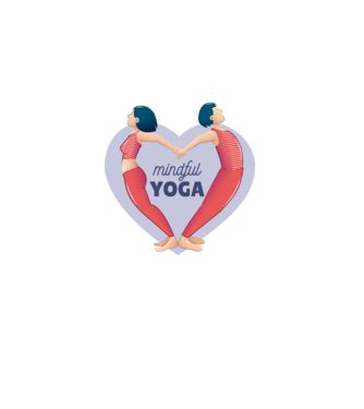 Yoga Szerelem - Jógás póló minta sötétkék pólón