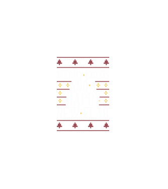 Merry crisis and a happy new fear minta fehér pólón