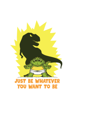Baba TRex árnyékkal minta fekete pólón