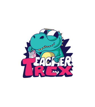 TeacherREX  minta fehér pólón
