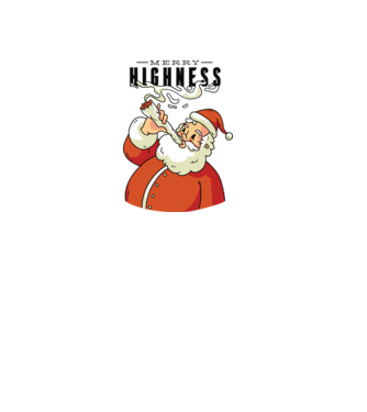 Merry Highness Mikulás füvezik minta zöld pólón