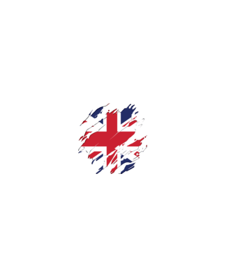 Anglia UK Zászló minta szürke/fekete pólón