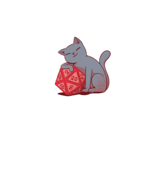 Dungeons Master Cat minta türkiz pólón