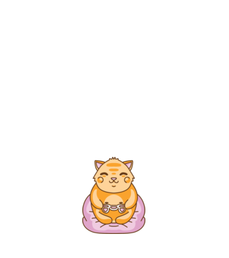 Kawaii Gamer Cica minta fehér pólón