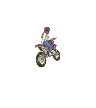 Motocross minta szürke pólón
