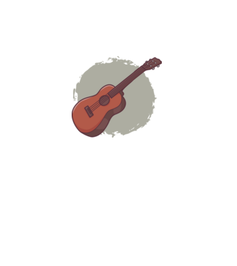 Ukulele minta fehér pólón