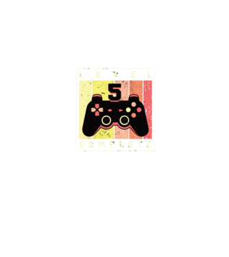 Level 5 Complete Szülinapra póló minta farmerkék pólón