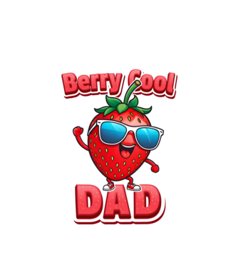 Berry Cool Dad Eper Napszemüvegben minta fehér pólón