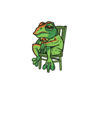 Frog minta szürke pólón