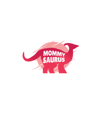 Mommy Saurus minta fehér pólón