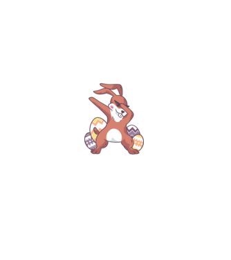 Apa nyuszi minta fekete pólón