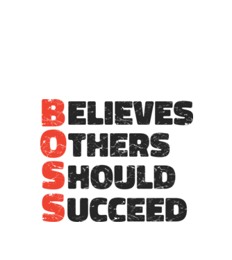 BOSS Főnök minta fehér pólón