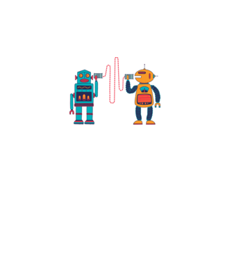 Walkie Talkie Robot minta dusty pink pólón
